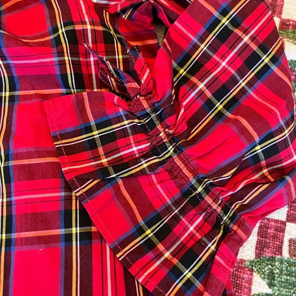 Size 10 girls crewcuts blouse with button closure on back of neck - Picture 4 of 5